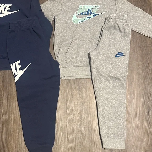 Nike Navy and Gray Kids' Hoodie Set size 7 - Picture 4 of 4